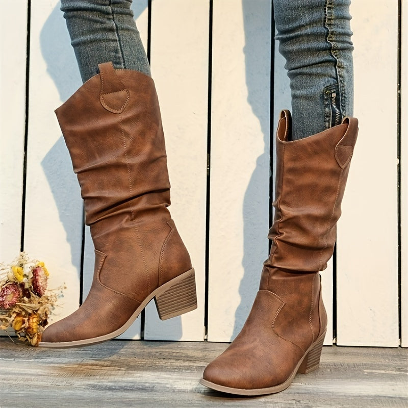 Botas Tacón Ancho Paso-Estable