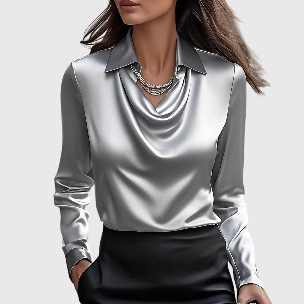 Blusa Brillo-Satinado