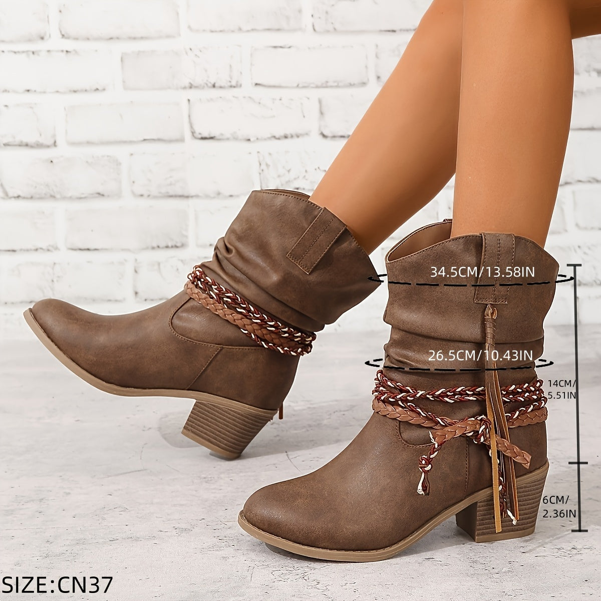 Botas Tacón Bloque Paso-Estable