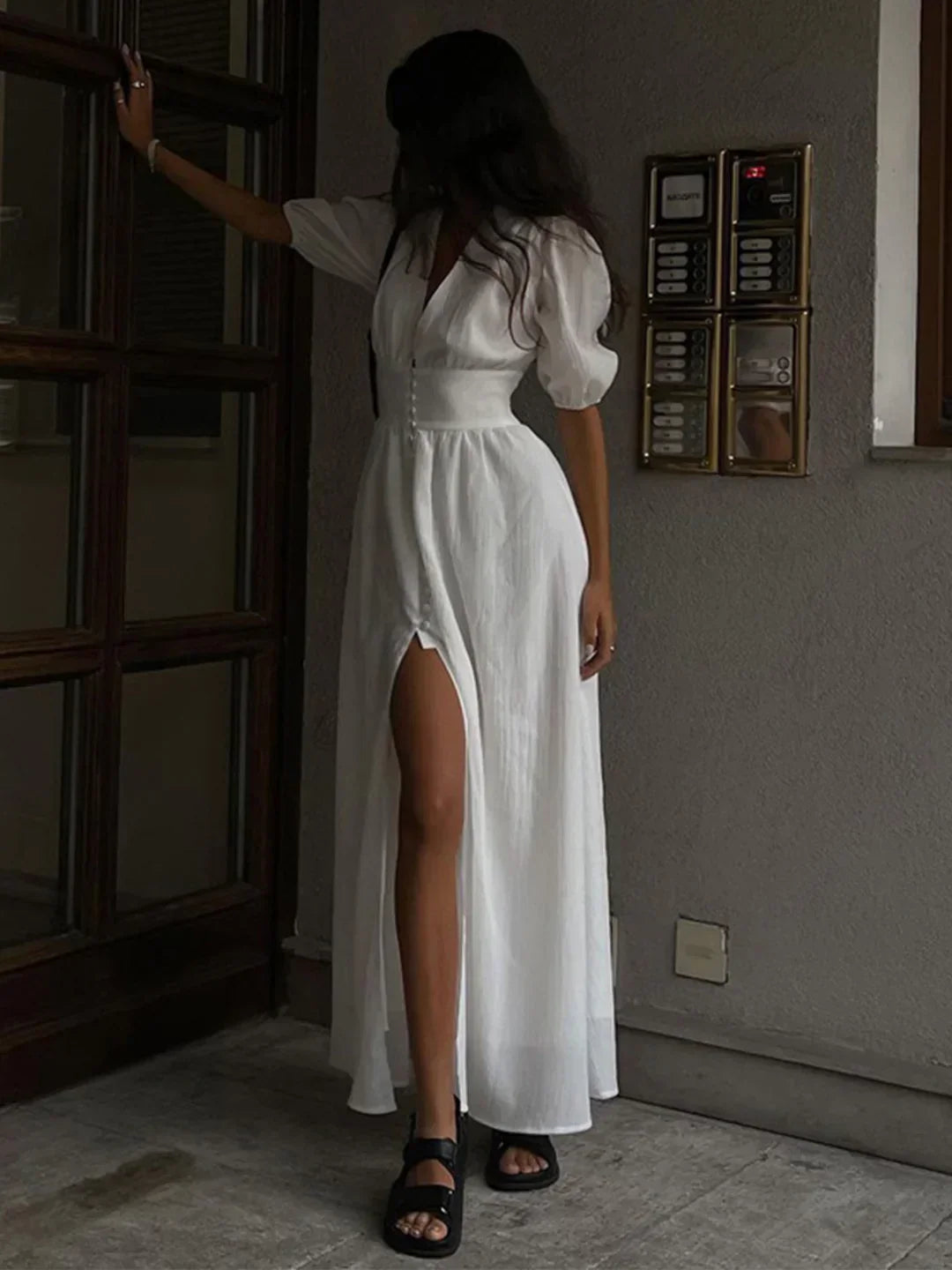 Vestido Cintura-Definida
