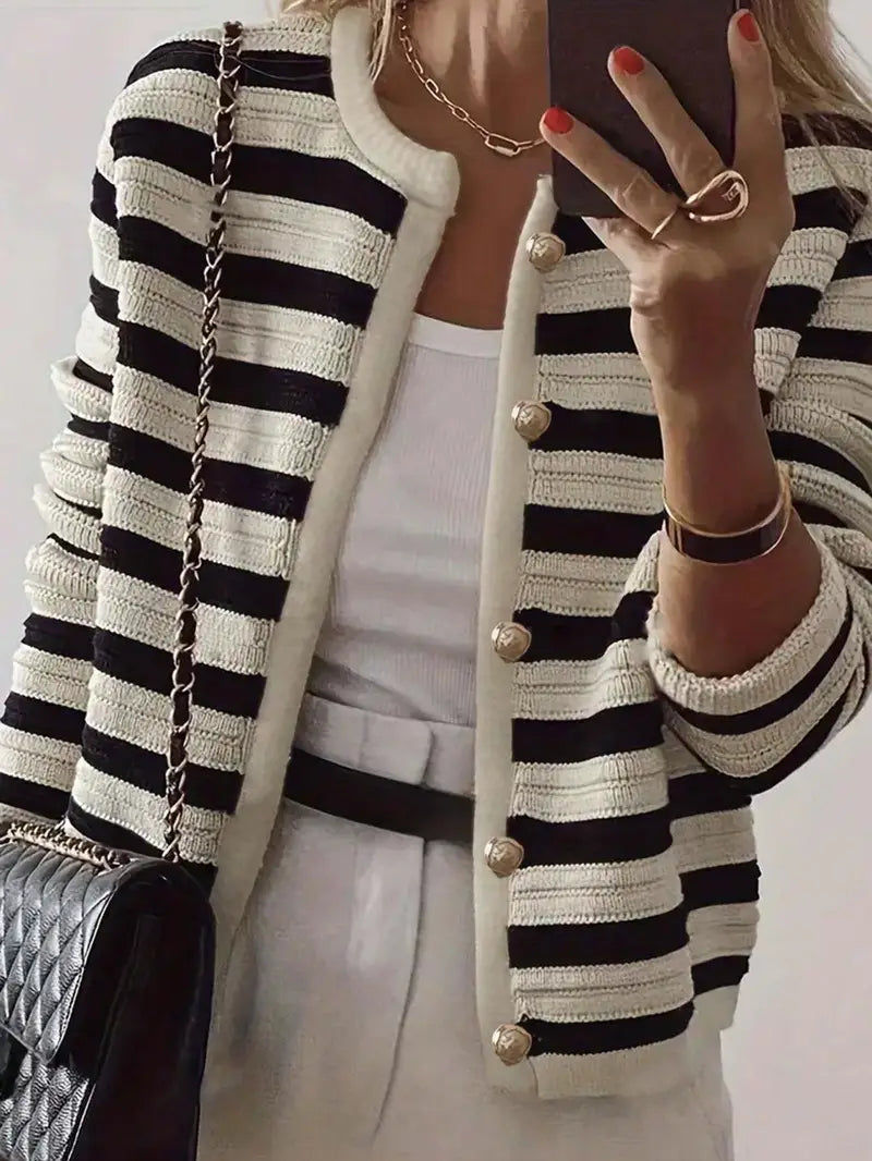 Cárdigan Rayas Calidez-Ligera