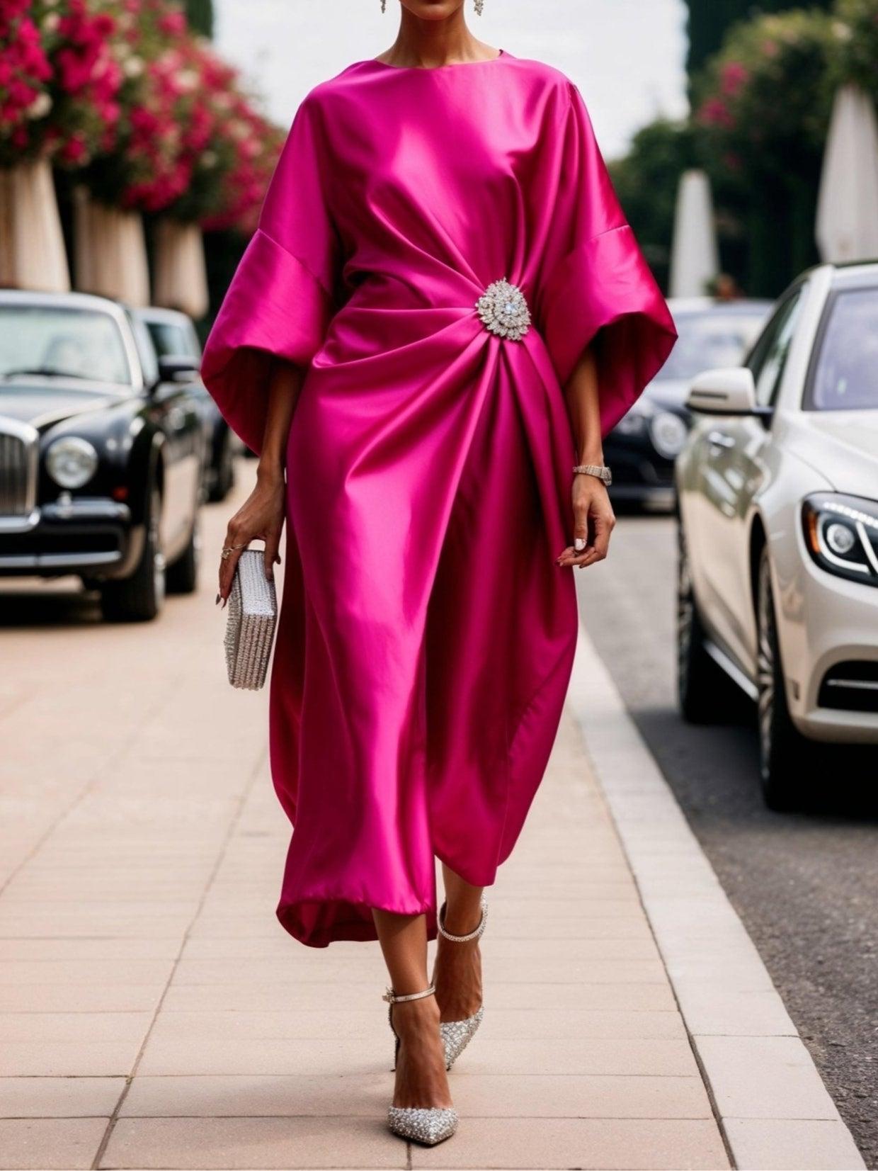 Vestido Satinado Elegante