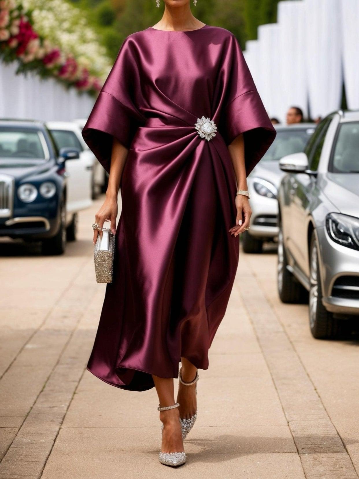 Vestido Satinado Elegante