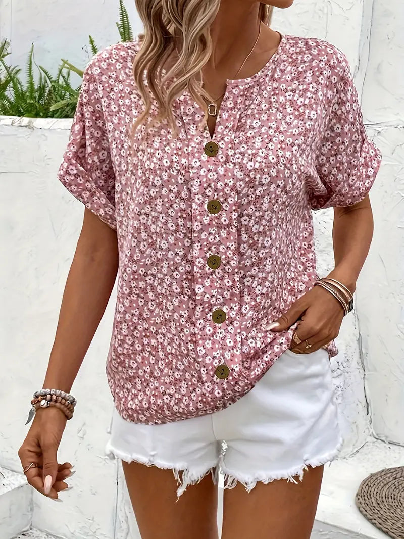 Blusa Floral Transpirable