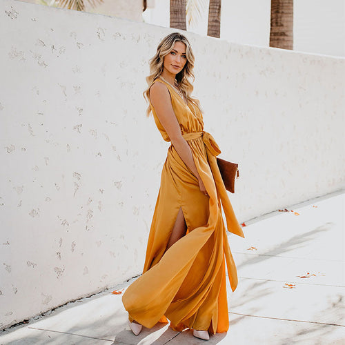 Vestido Halter Veraniego Elegante