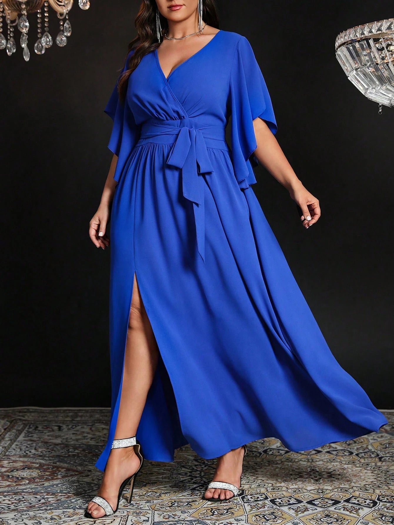 Vestido Maxi Efecto-Silueta