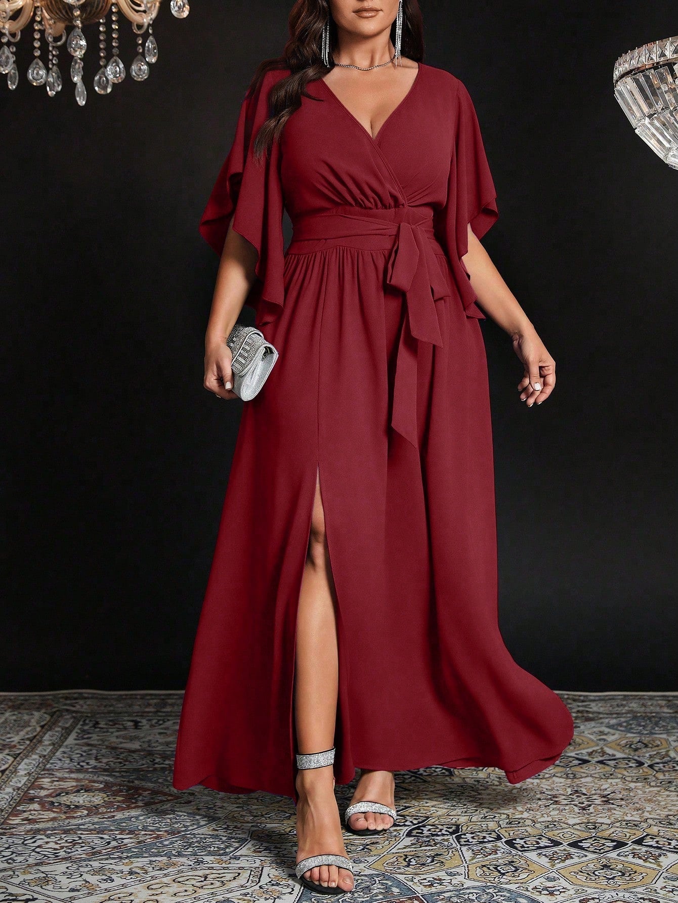 Vestido Maxi Efecto-Silueta