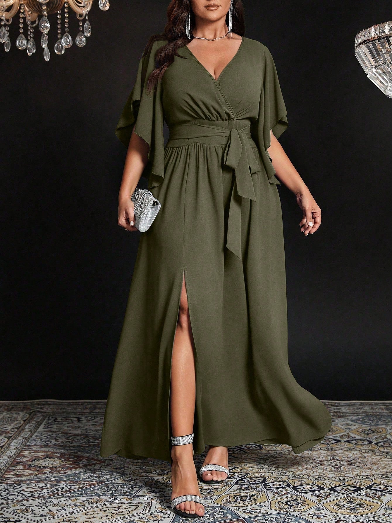 Vestido Maxi Efecto-Silueta
