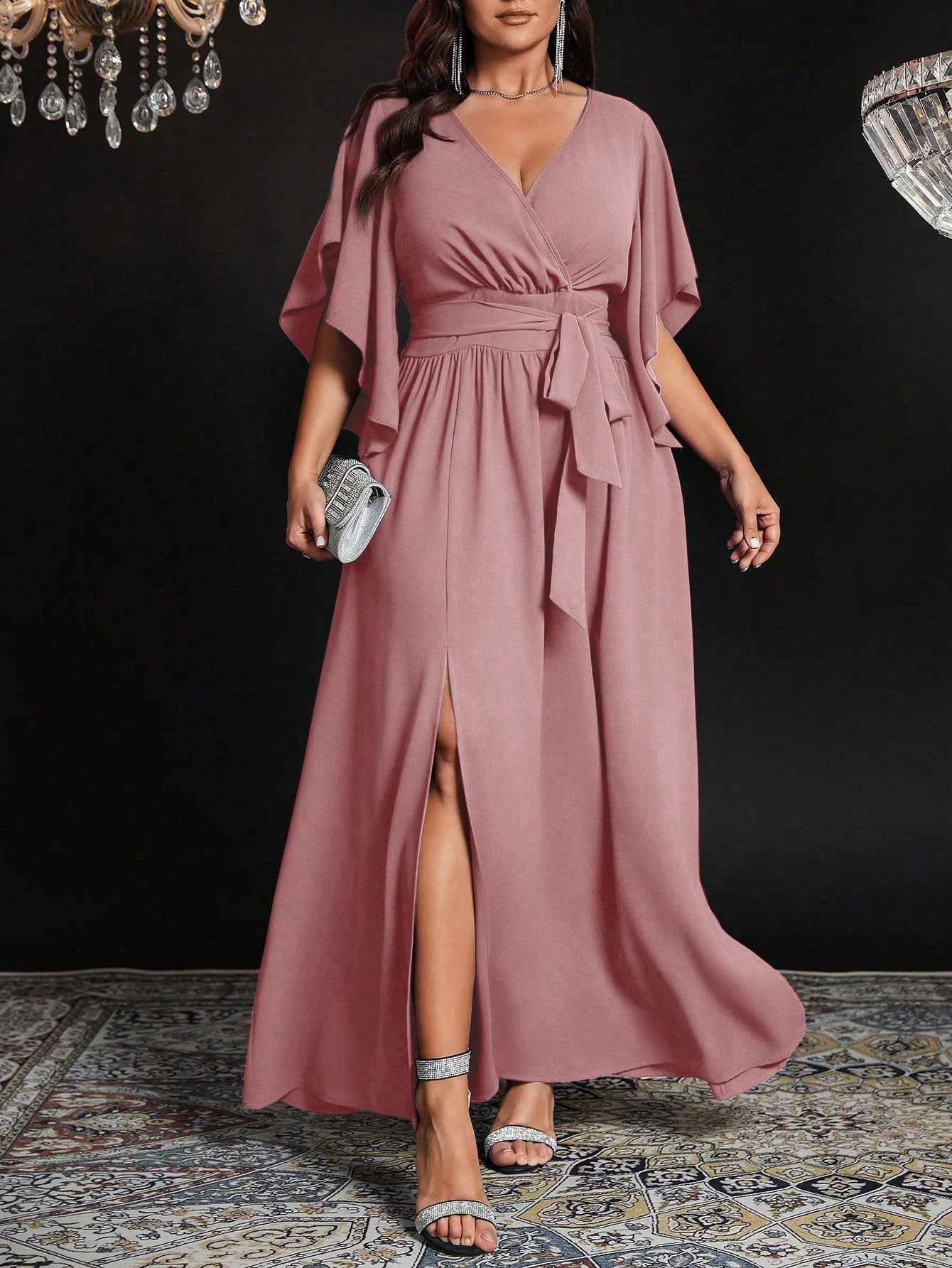 Vestido Maxi Efecto-Silueta