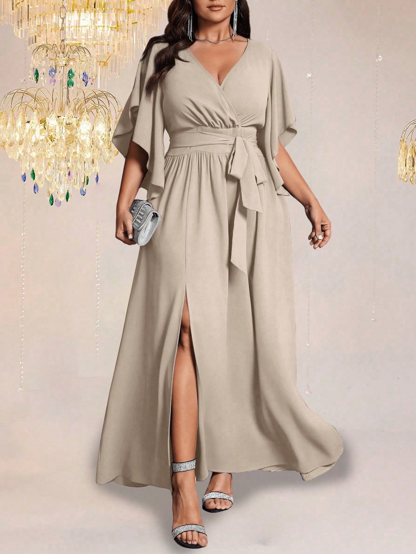 Vestido Maxi Efecto-Silueta