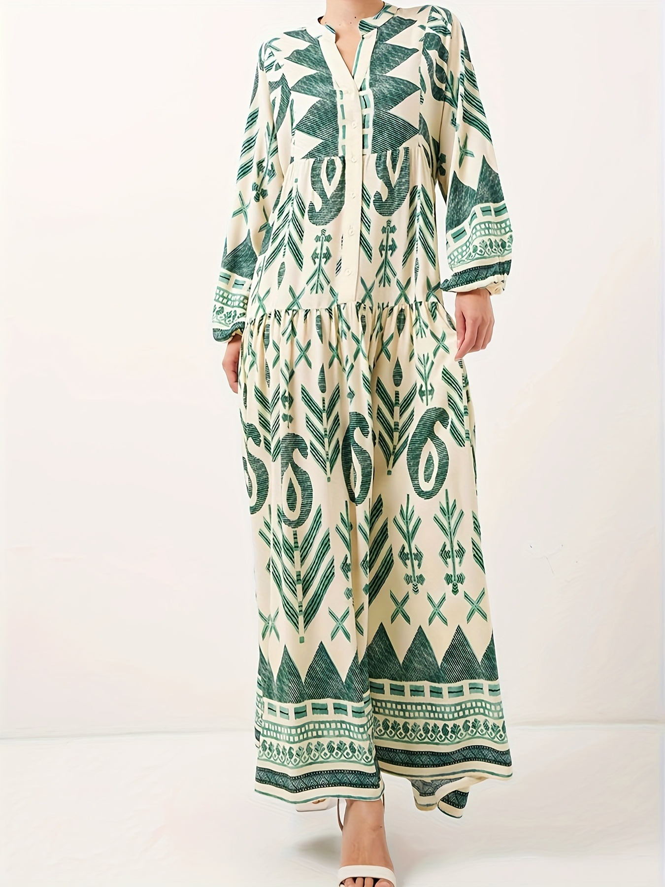 Vestido Suelto Manga Elegante