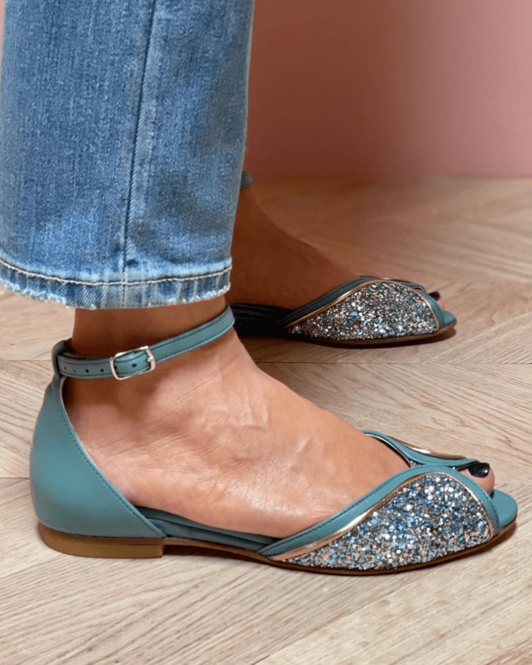 Sandalia Glamour Glitter