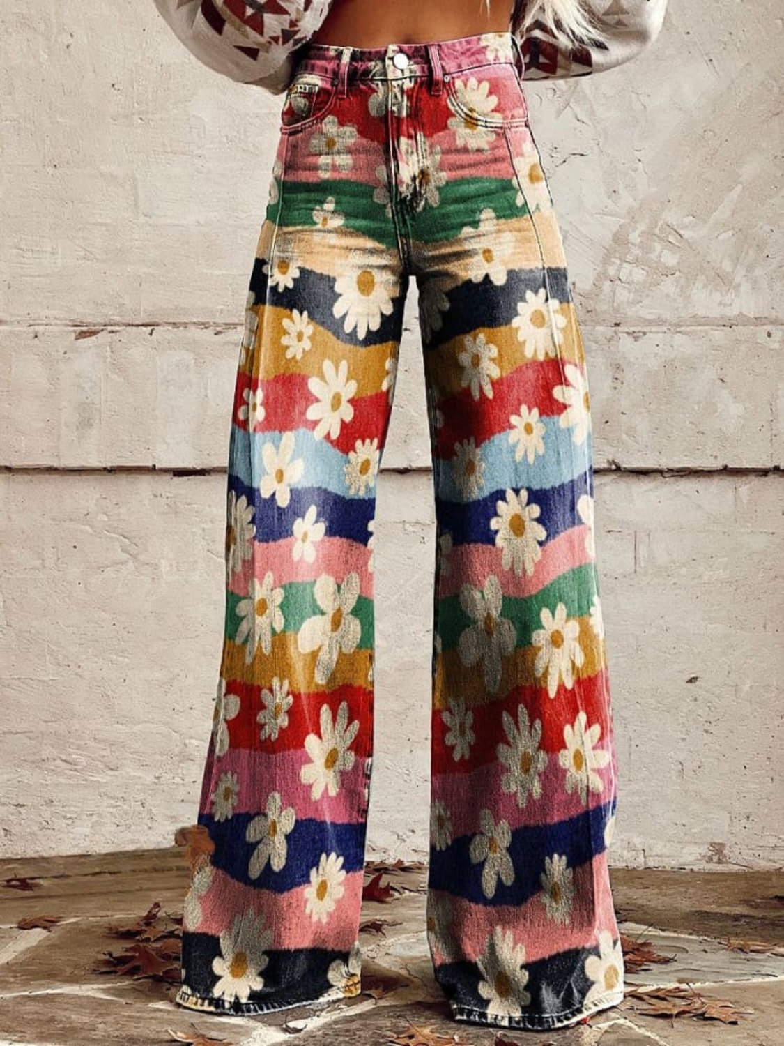 Pantalones Anchos Estilo Vintage