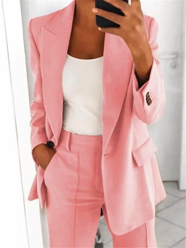 Elegante Traje-Femenino 2 Piezas
