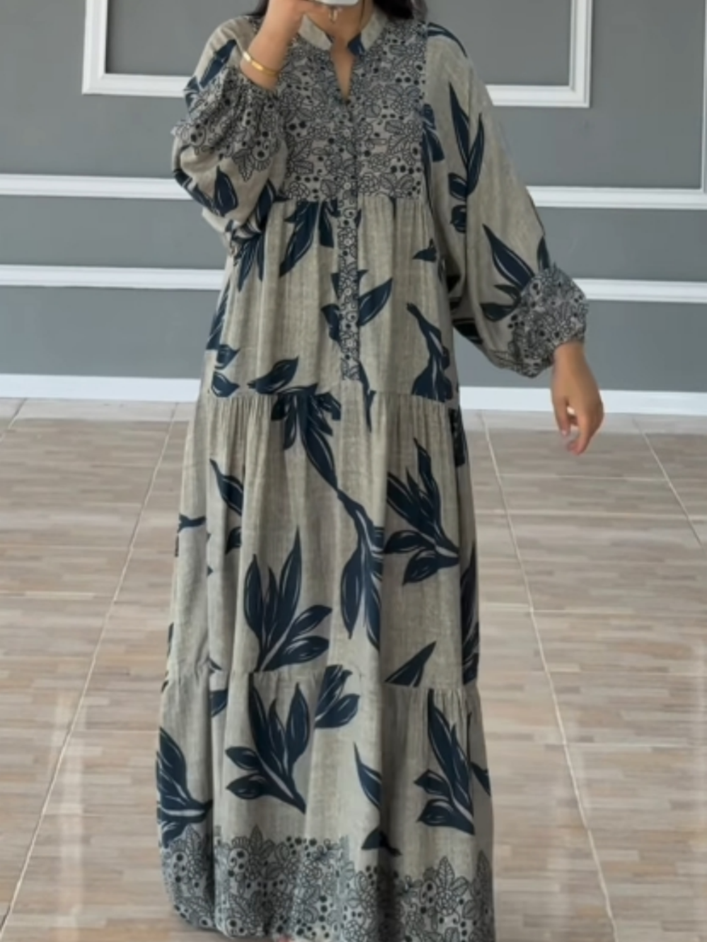 Vestido Suelto Manga Elegante
