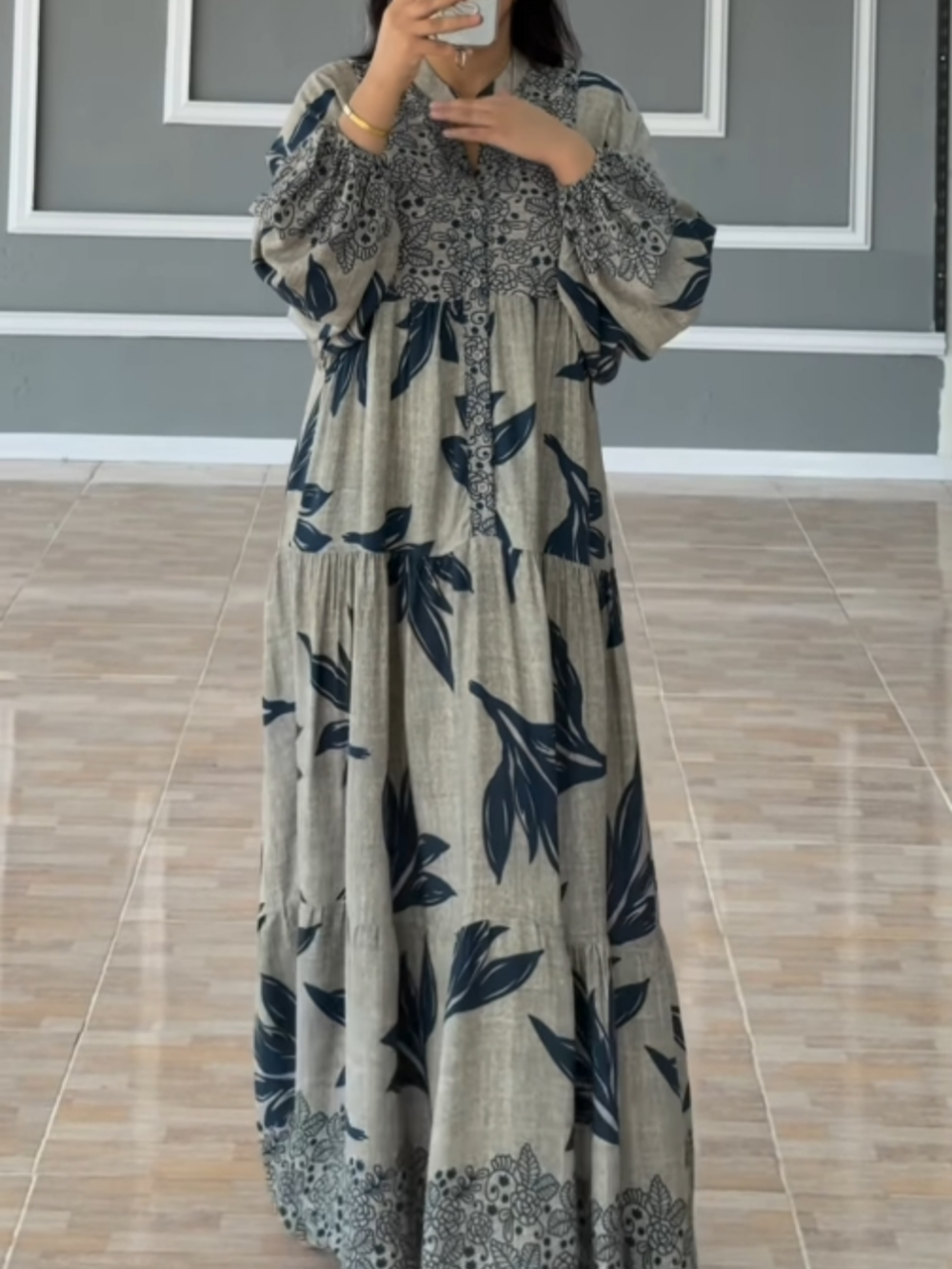 Vestido Suelto Manga Elegante
