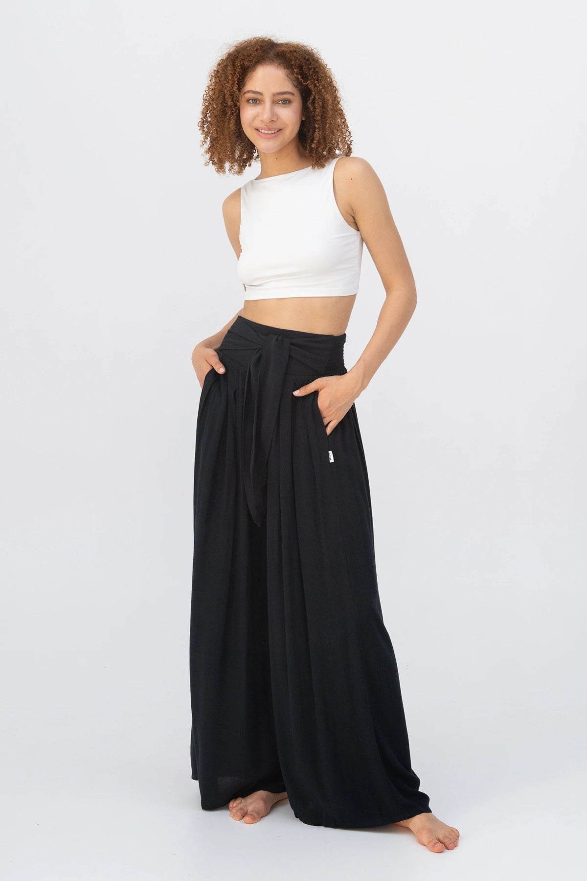 Pantalón Palazzo Tacto-Frío