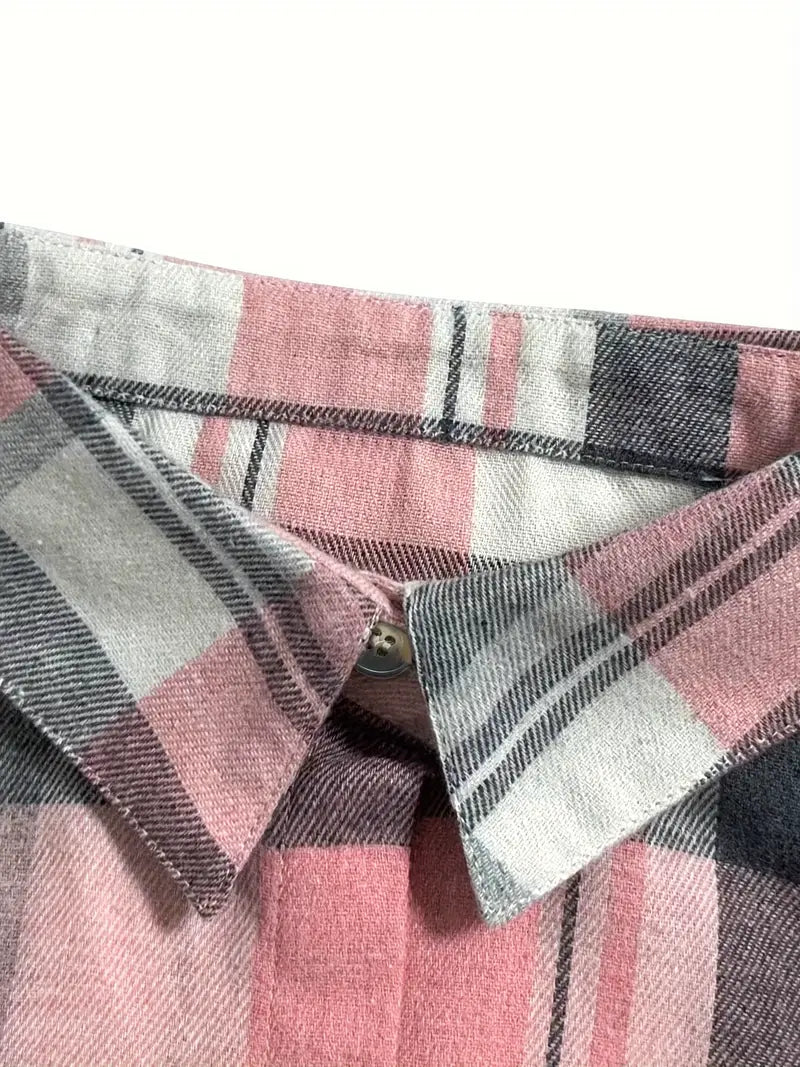Blusa Cuadros Confort-Elástico