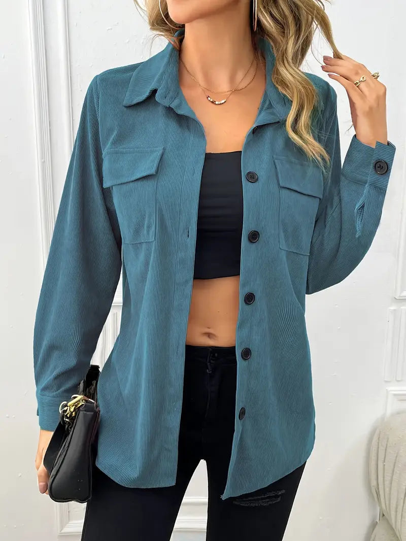 Chaqueta De Pana Favorecedora