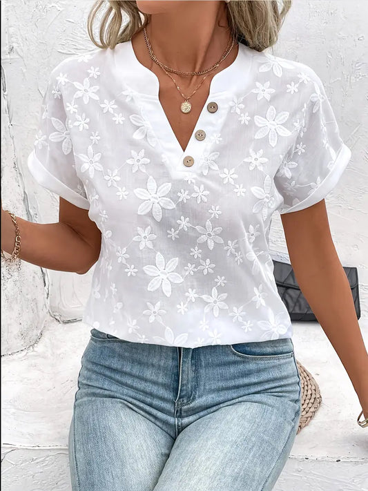 Blusa Floral Transpirable
