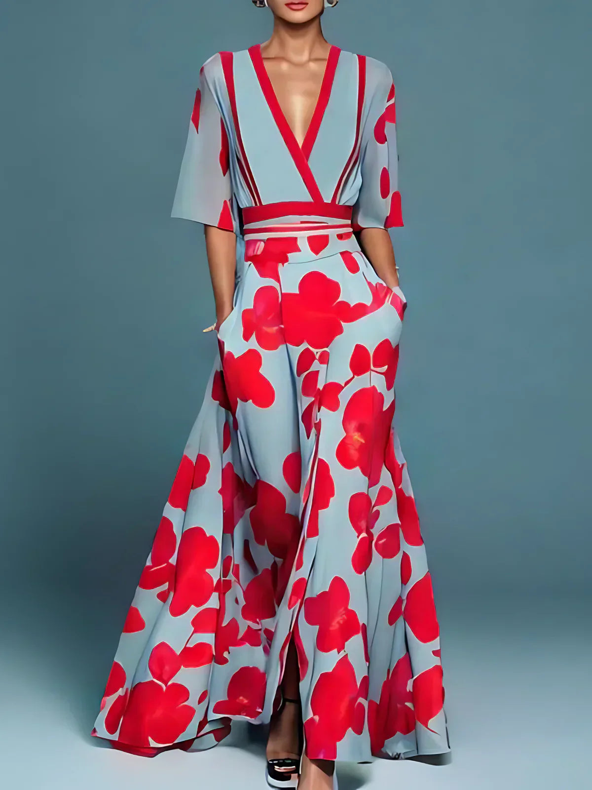 Vestido Cruzado Realce-Curvas