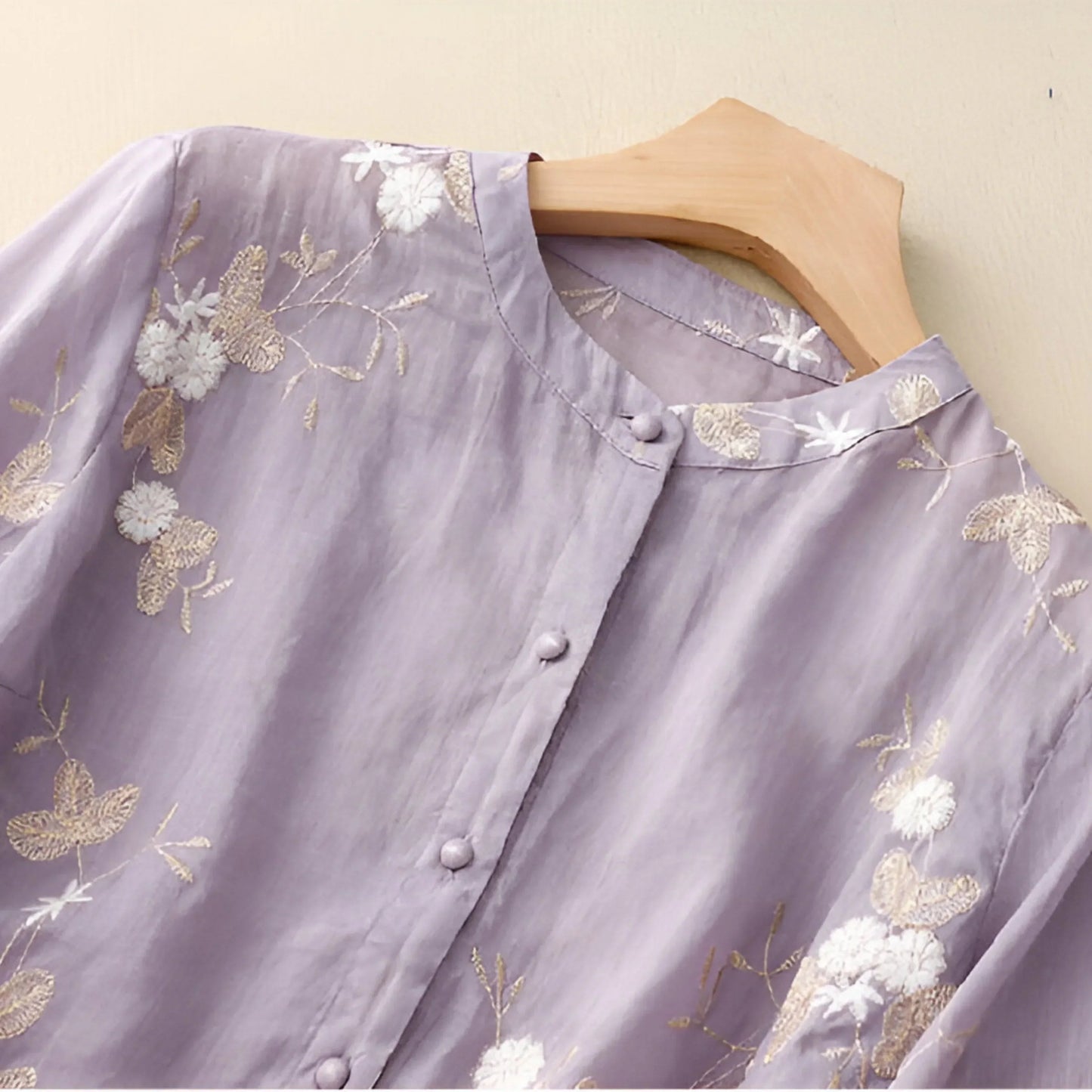 Elegance Embroidered Cotton Top