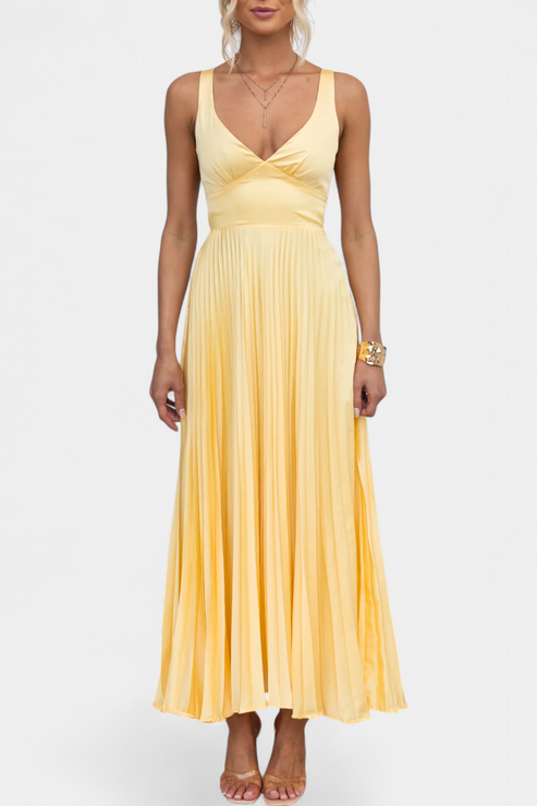 Vestido Plisado Estilizante