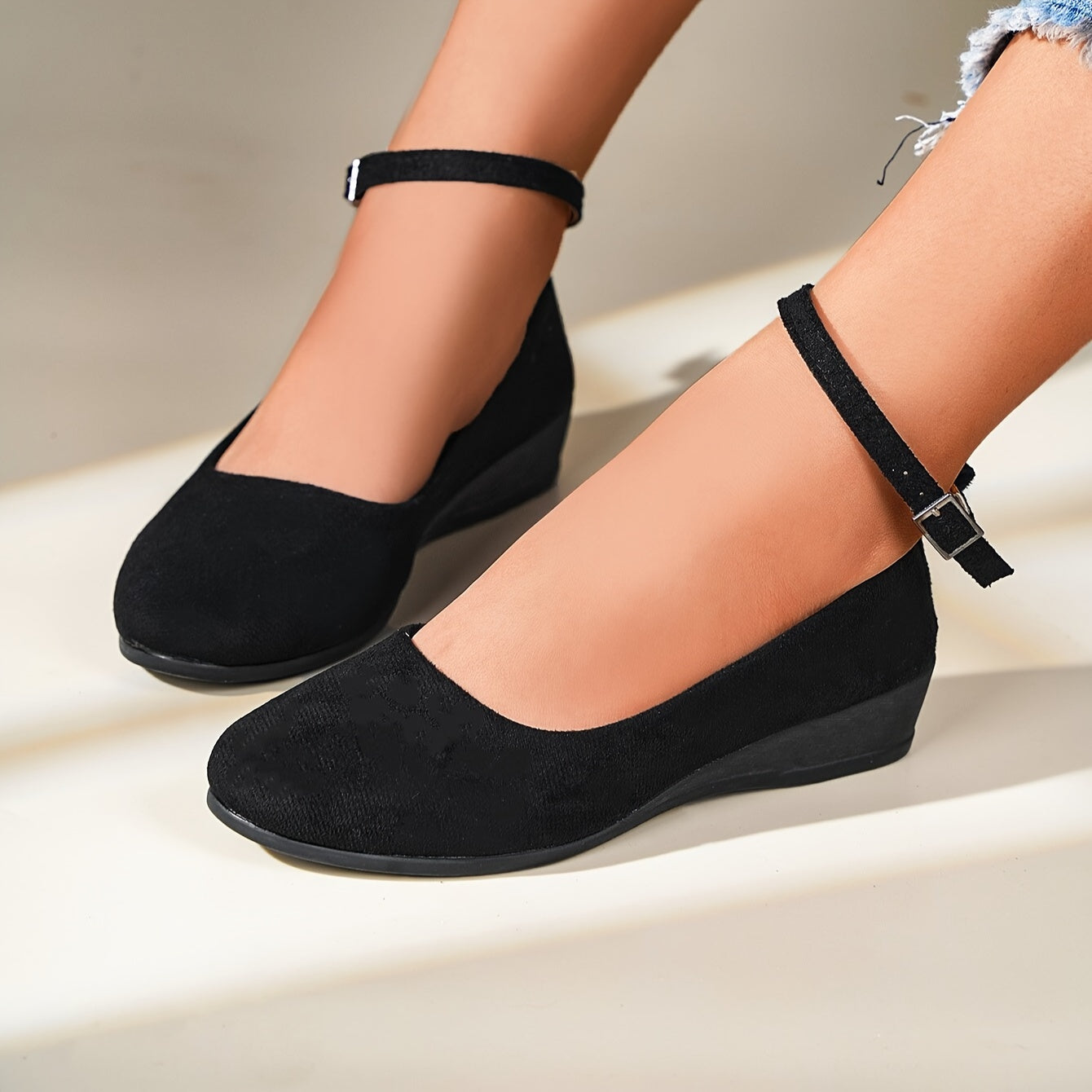 Sandalias De Cuña Estables