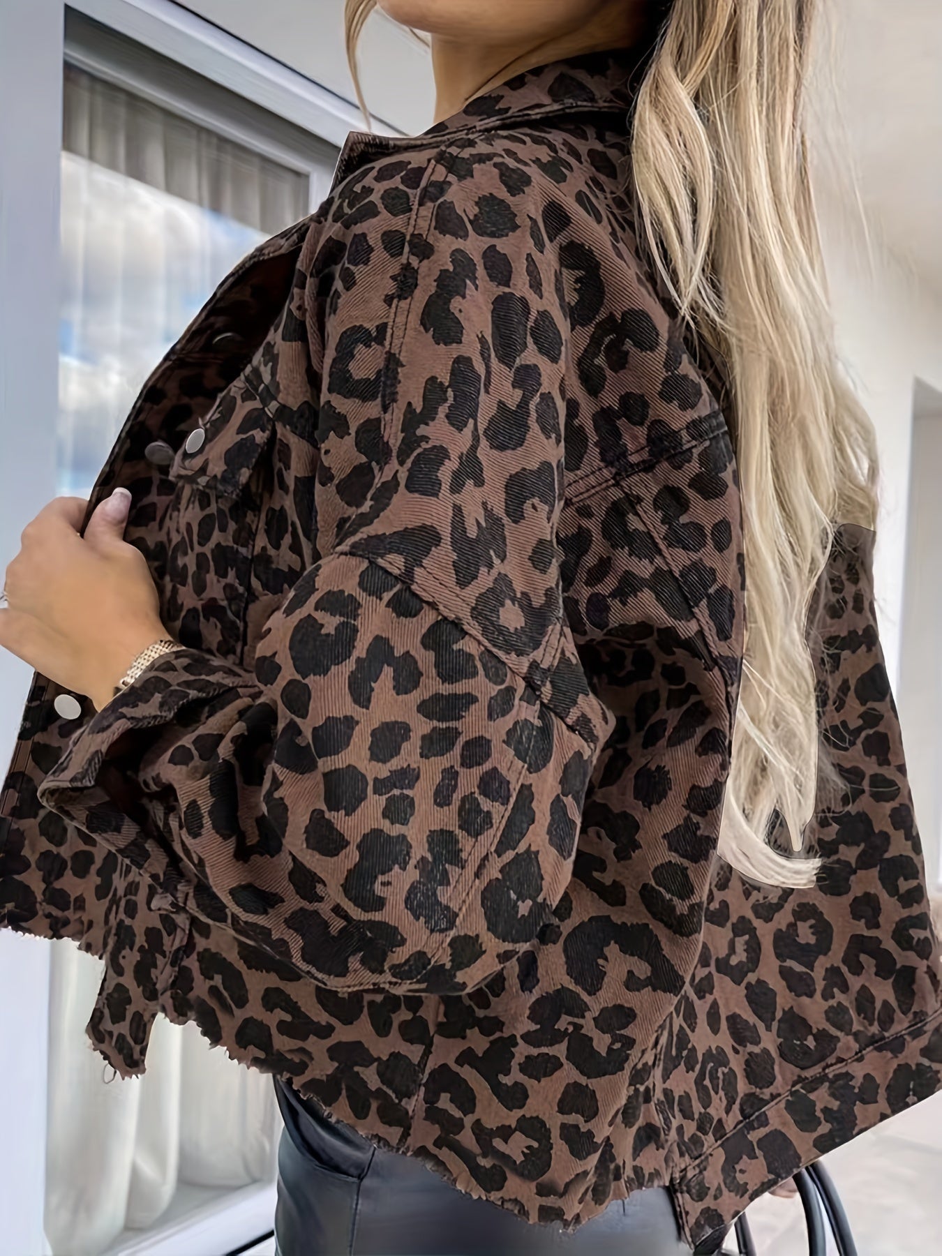 Camisa Leopardo Roja Confort-Stretch