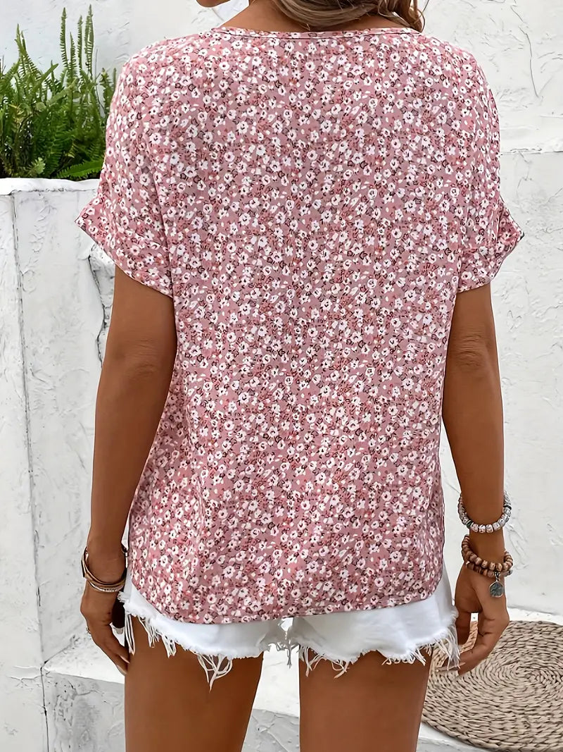 Blusa Floral Transpirable