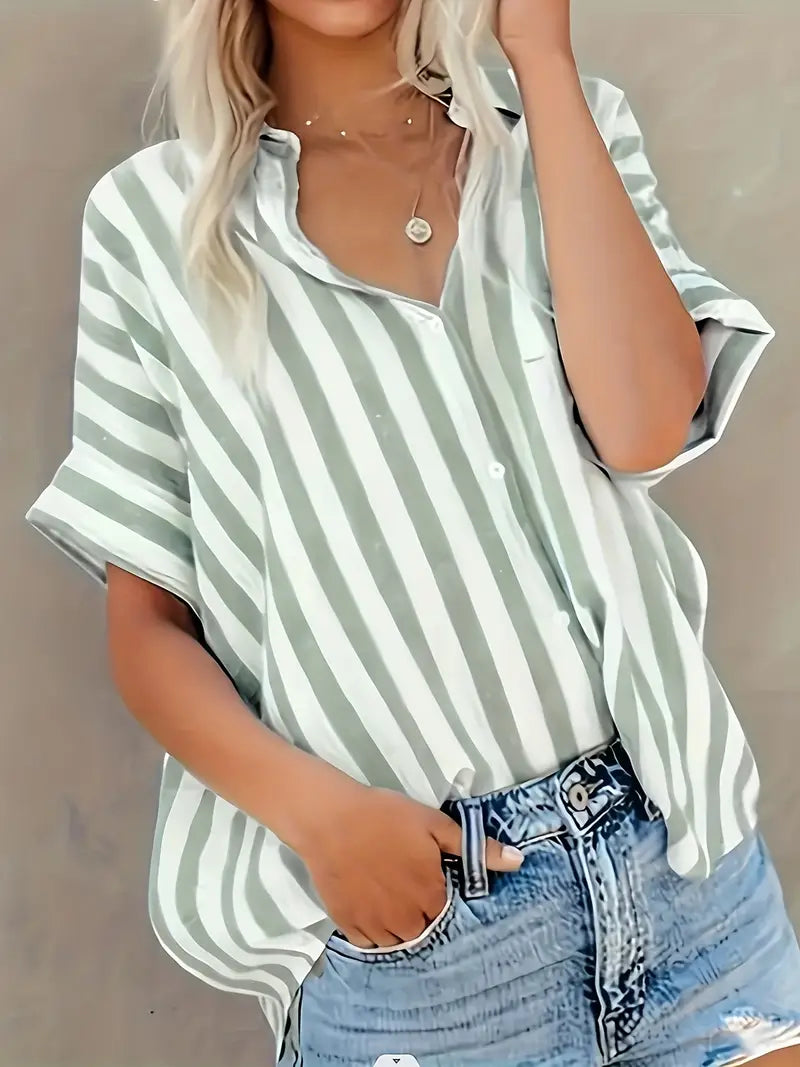 Blusa Rayas Suave-Transpirable