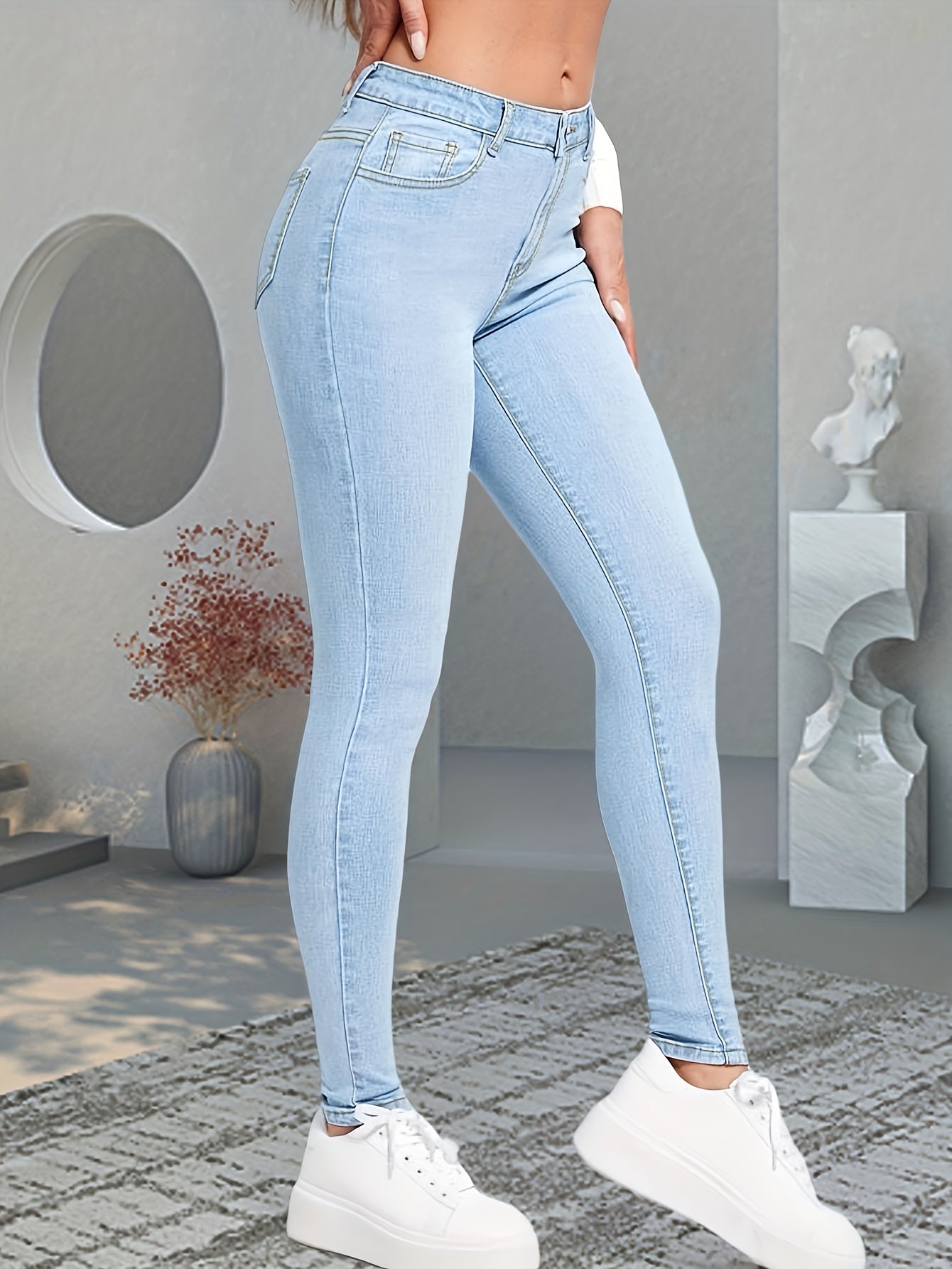 Pantalón Efecto-Moldeador Azul
