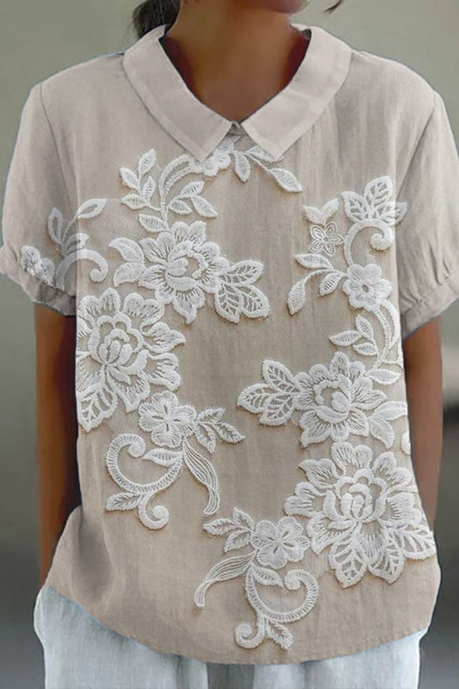 Blusa Peter Pan Fresco-Transpirable
