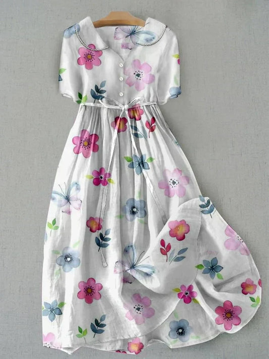 Vestido Moldea-Cintura Floral