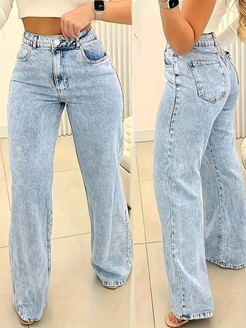Pantalón Recto Efecto-Esbelto