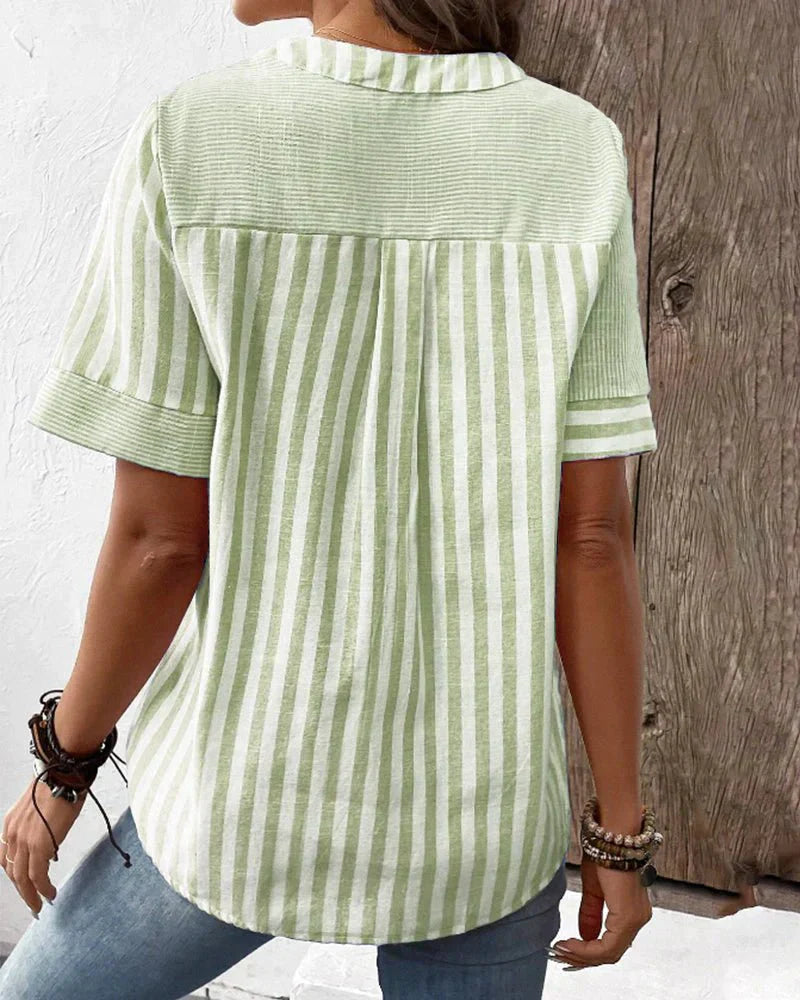 Chic-Comfort Striped Blouse