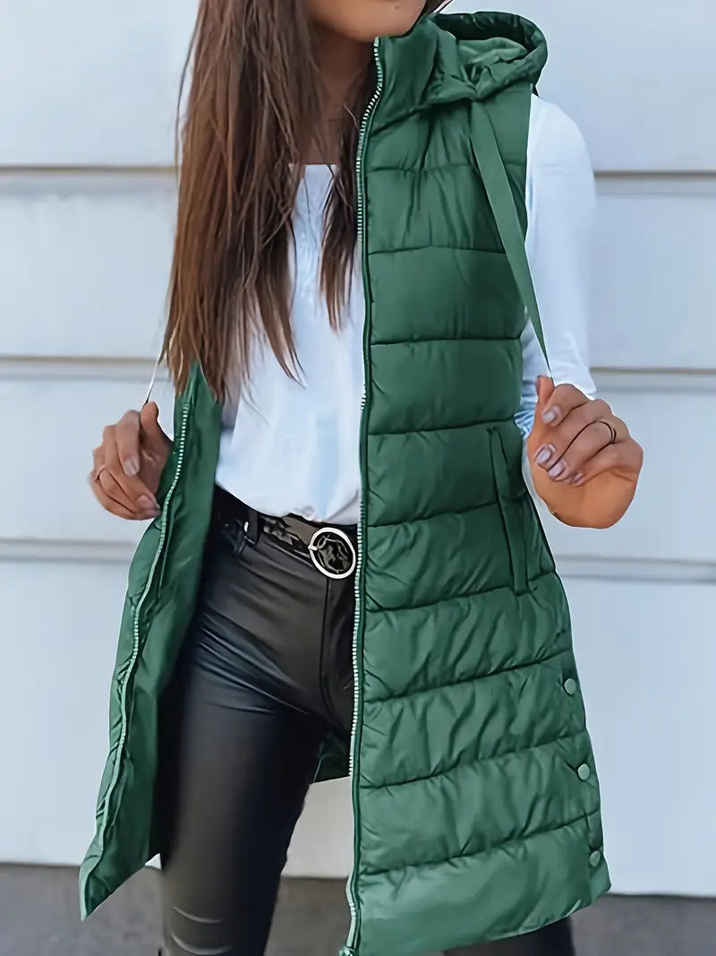 Chaqueta Larga Capucha-Protectora