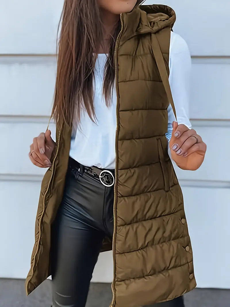 Chaqueta Larga Capucha-Protectora