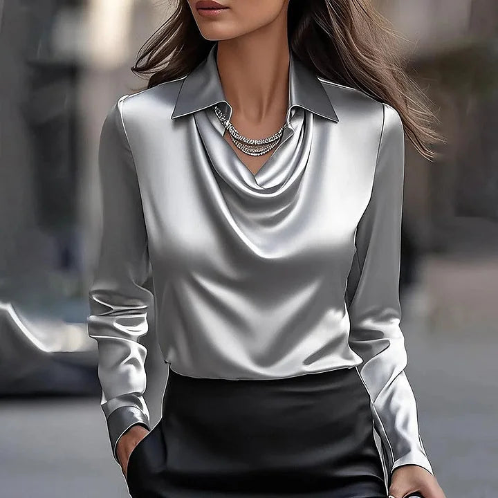 Radiant Satin Blouse