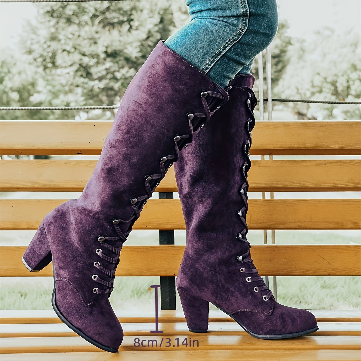 Botas Altas Tacón-Estable