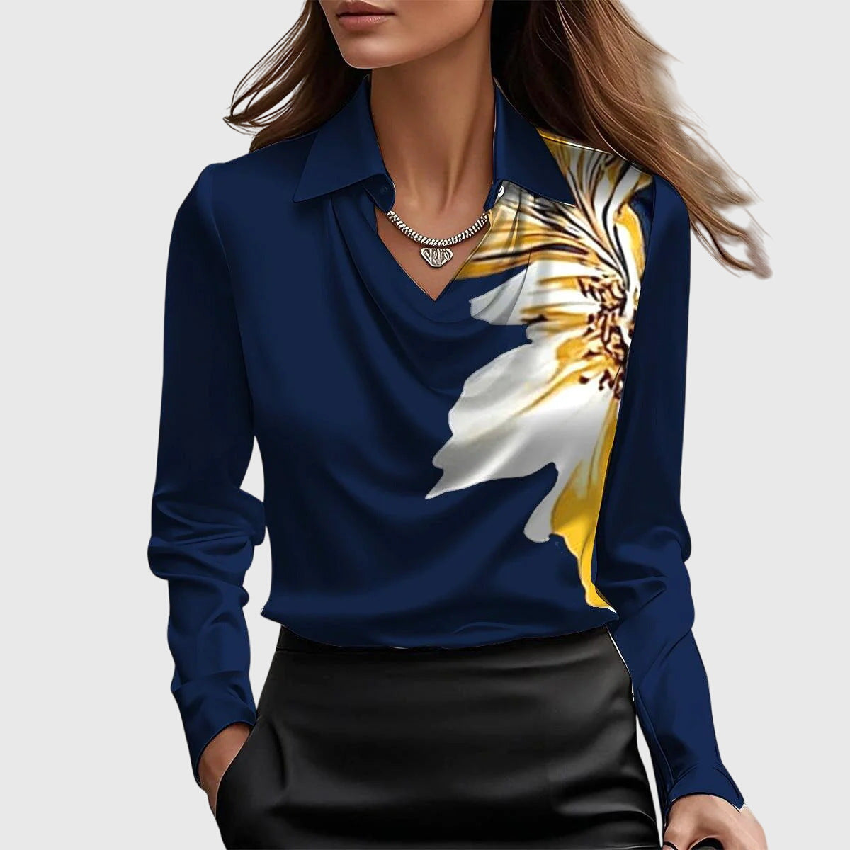 Blusa Brillo-Satinado