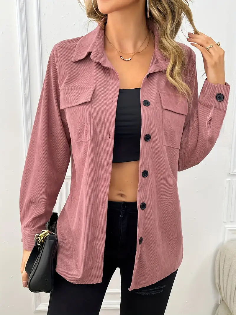 Chaqueta De Pana Favorecedora
