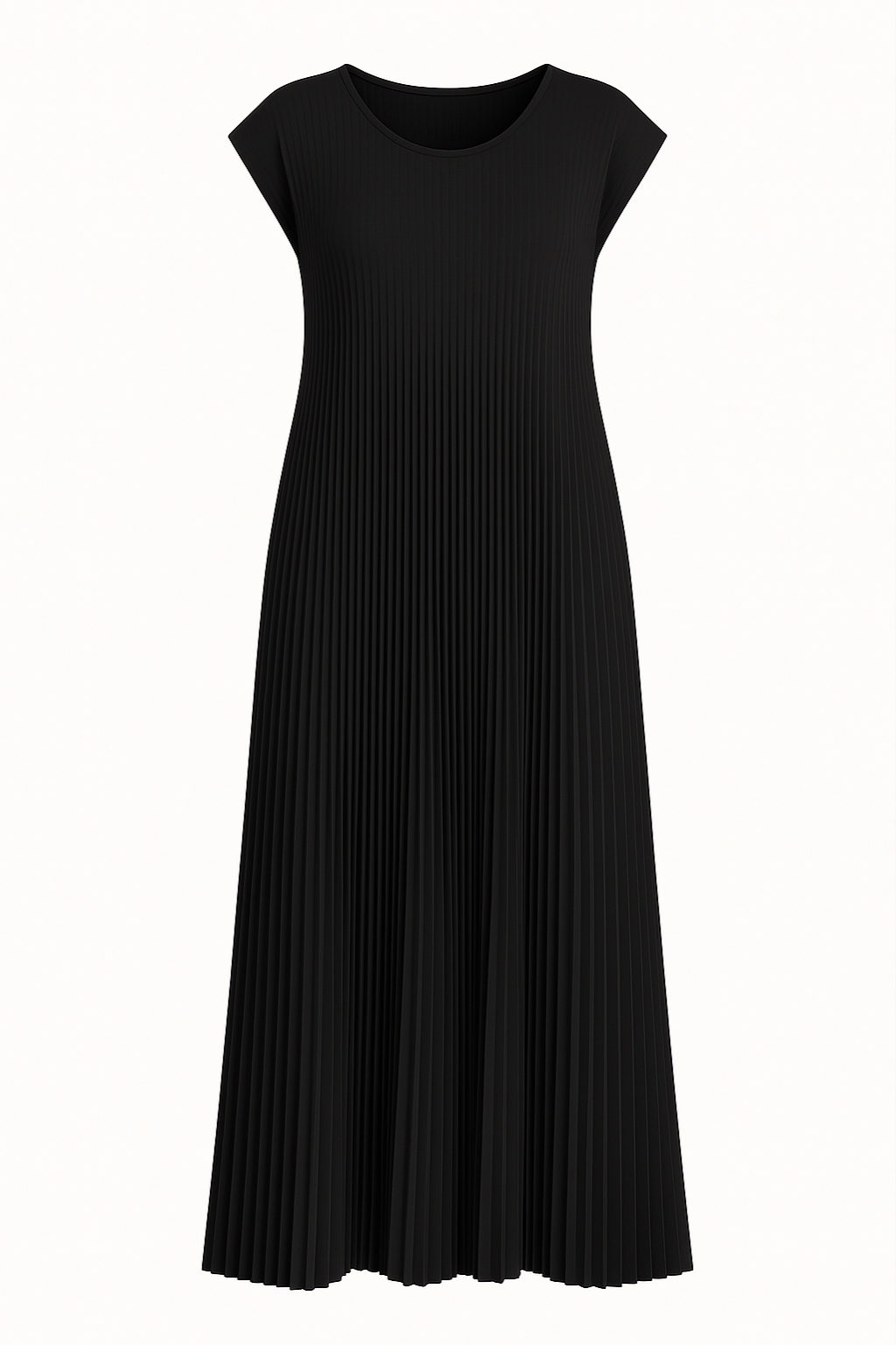Vestido-Plegado Comodidad Fluyente