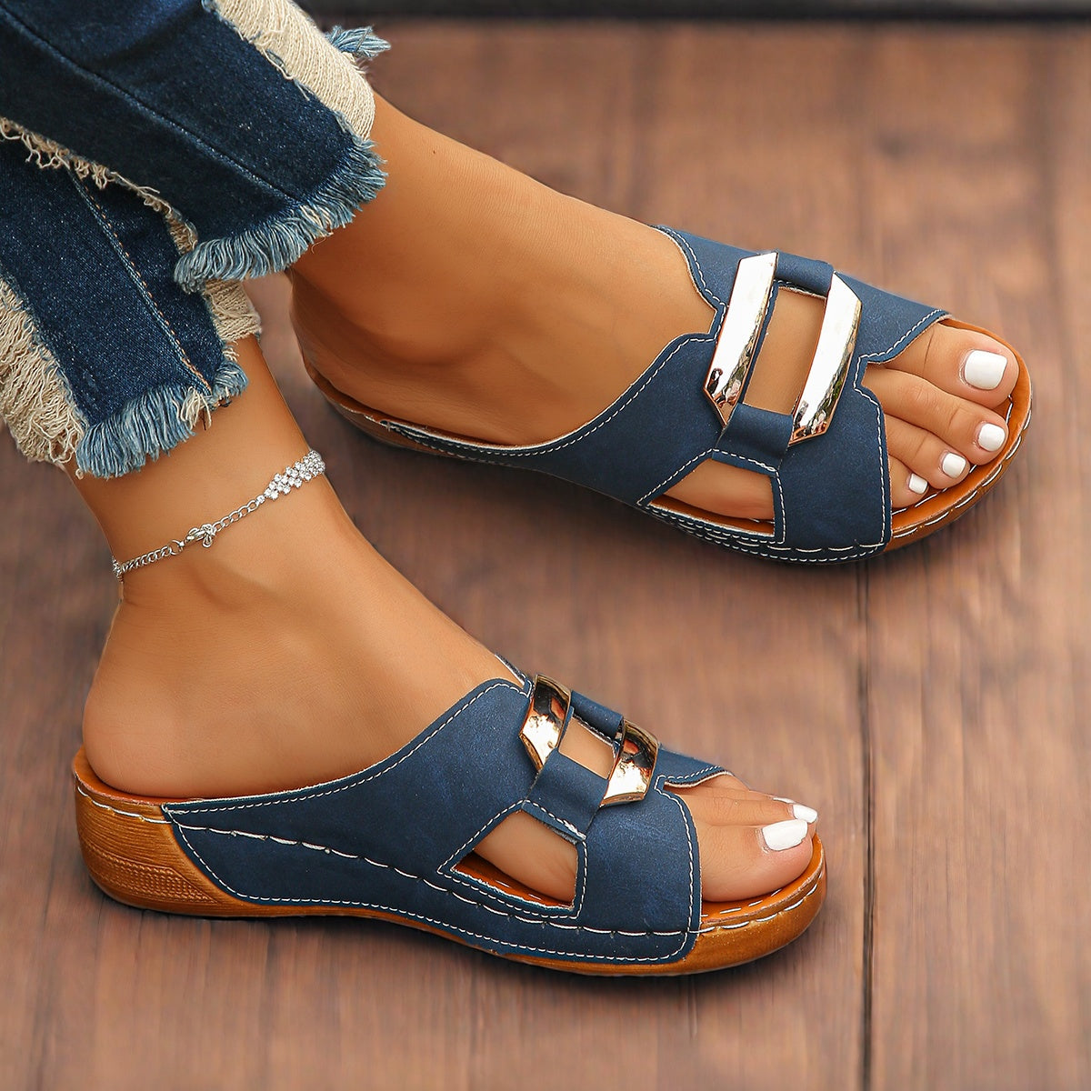 Sandalias-Deslizamiento Confort Capri