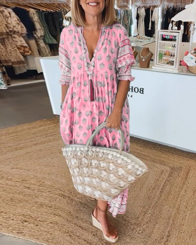 Vestido Estampado Favorecedor