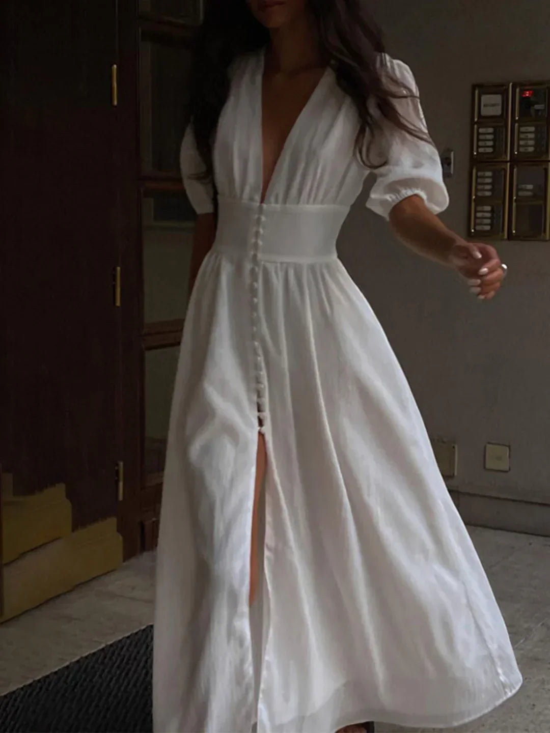 Vestido Cintura-Definida