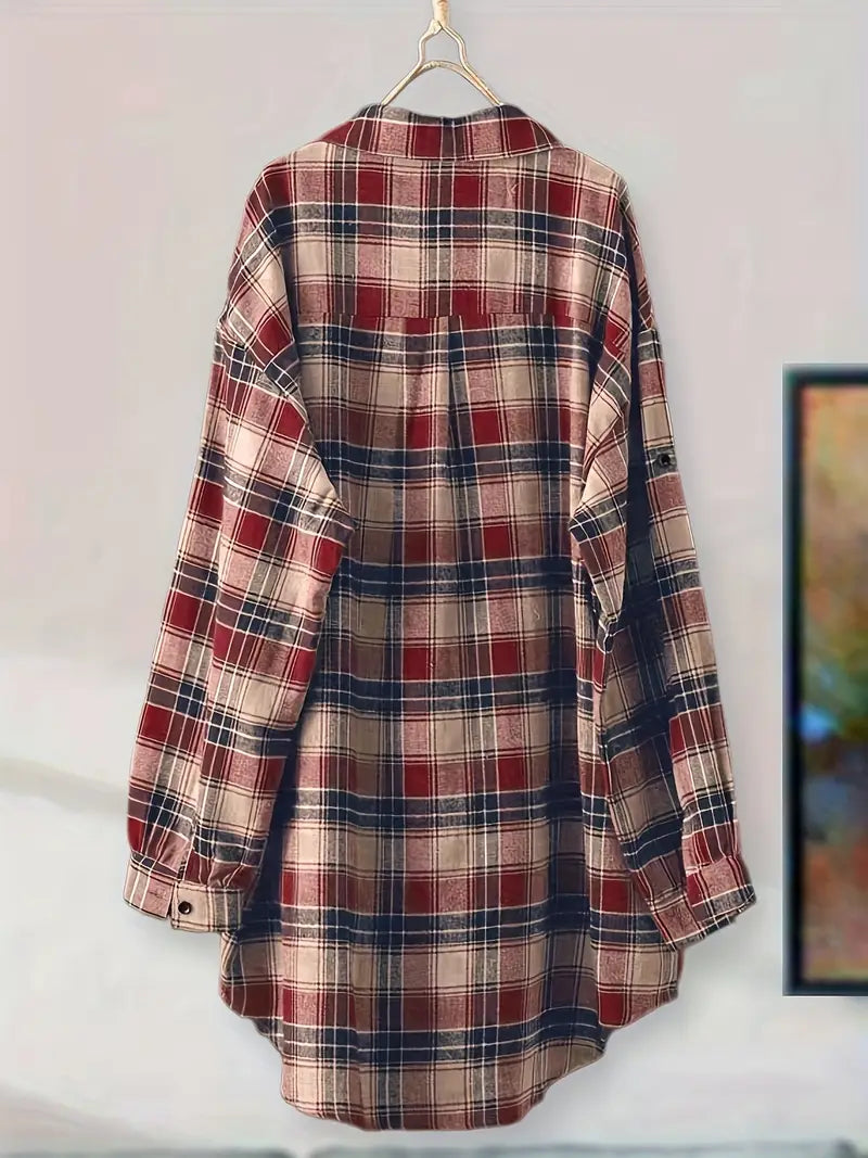 Blusa De Cuadros Favorecedora