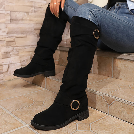 Tacones Plataforma Paso-Estable Rojos