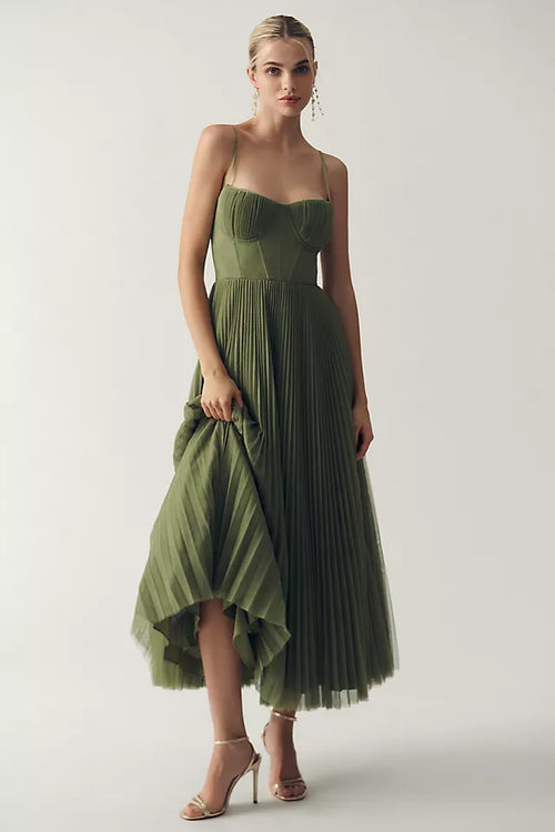 Asymmetric Elegance Tulle Dress