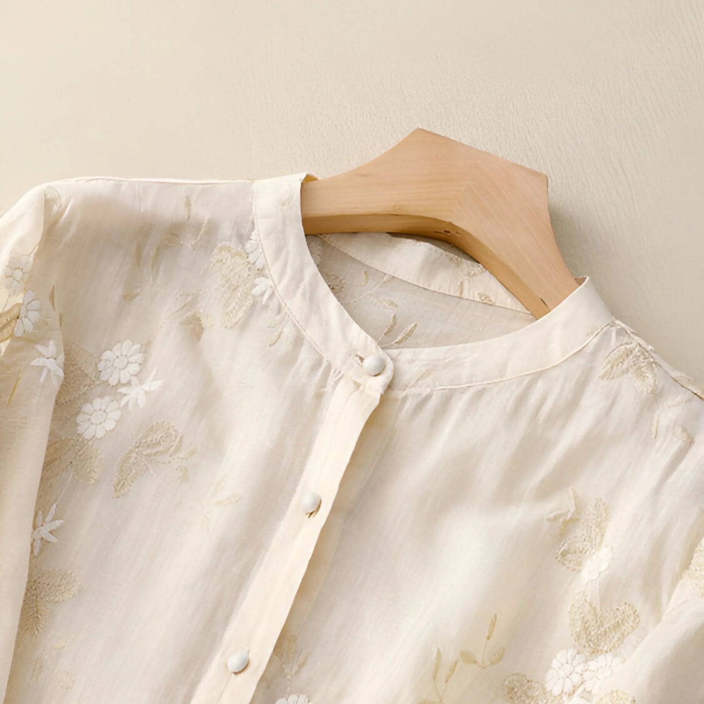 Elegance Embroidered Cotton Top